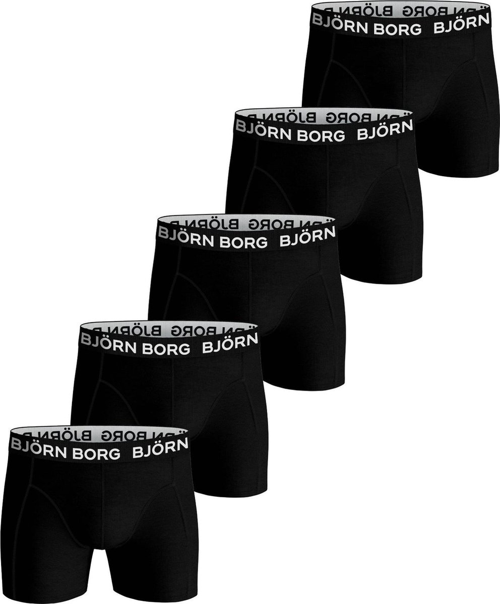 Björn Borg Boxershort Core - Onderbroeken - 5 stuks - Jongens - Maat 158-164 - Zwart - Björn Borg