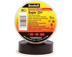 3M SUPER33+-19X20 Isolatietape Scotch Zwart (l x b) 20 m x 19 mm 1 stuk(s)
