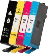Inkmaster premium huismerk cartridges voor HP 903 / 903XL | Multipack van 4 inktcartridges voor HP OfficeJet Pro 6950, 6960, 6961, 6963, 6964, 6965, 6966, 6968, 6970, 6971, 6974, 6