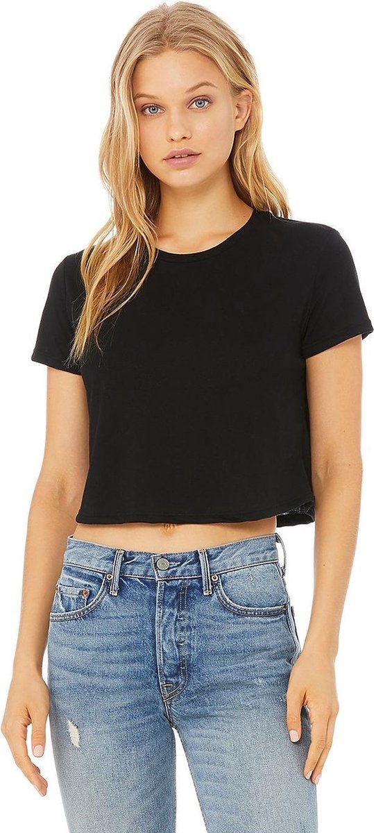 Shirt Bella shortline basic zwart XL