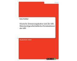 Deutsche Erinnerungskultur und die AfD. Historisch/gesellschaftliches Verständnisses der AfD