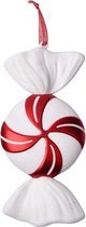 BaykaDecor - Grote Kerstversiering - Kunst Kerst Snoepje - Kerstoom Accessoires - Woondecoratie - Winkel Decor - Rood Wit - 32 cm