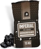 Houtskool "iQ Grills IMPERIAL Best Charcoal", Quebracho Blanco 15kg, RESTAURANT QUALITY IS HOGER VAN KWALITEIT DAN PREMIUM