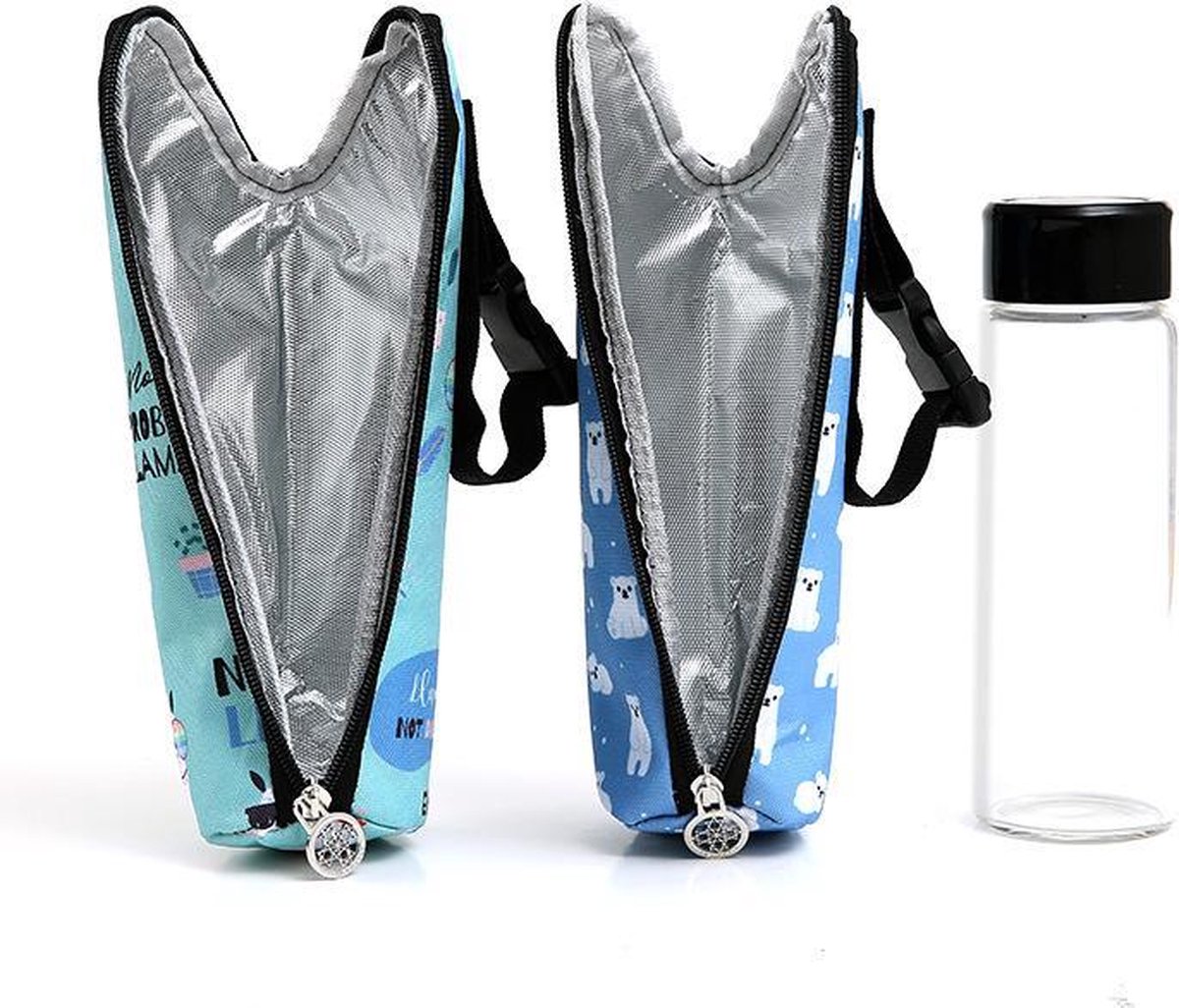 TYFGRT Verpakking met koeltassen en flessenzakken, praktische accessoires voor babyflessen, flessenhouder, reisaccessoires