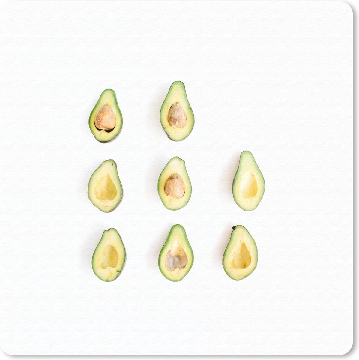Muismat 30x30 cm - Mousepad Avocado - Fruit - Tropisch - Muismatten