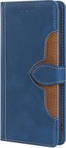 Samsung Galaxy A21S Book Case Hoesje met Magnetische Sluiting - TPU - PU Leer - Pasjeshouder - Samsung Galaxy A21S - Blauw