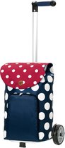 Andersen Unus Boodschappentrolley Dots blue