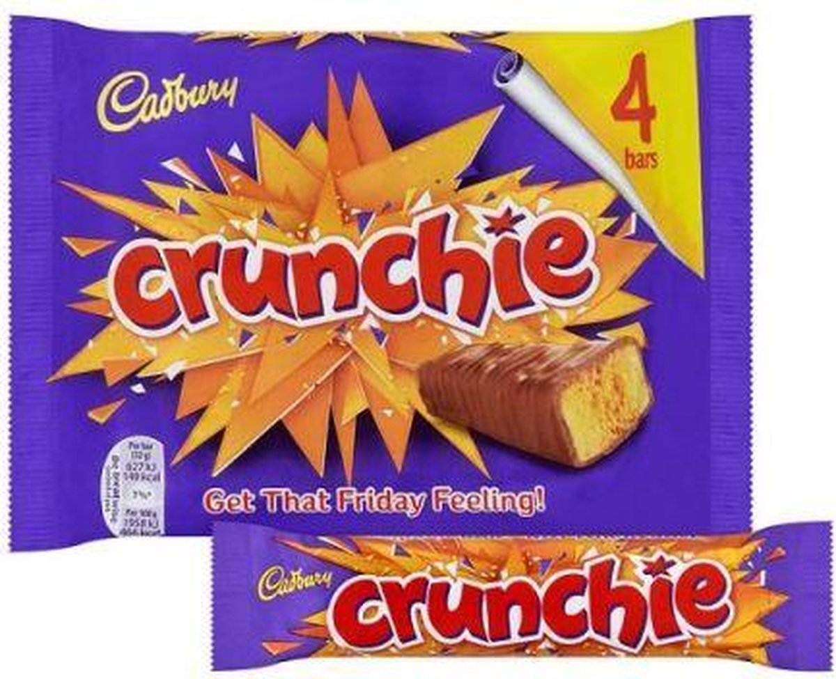 Cadbury Crunchie 4 pack x 10 units (40 bars)