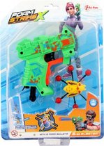 Foam Strike X, pistool met twee foampijlen en target