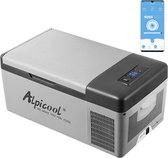Alpicool®  Elektrische Koelbox - Coolbox 15L - Koelbox Auto/ Coolbox Auto -  Koelbox Elektrisch 12/24/220V - Inclusief Smartphone App