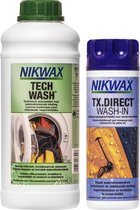 Nikwax Twin Tech Wash 1L & Tx.Direct 300ml - Paquet de 2