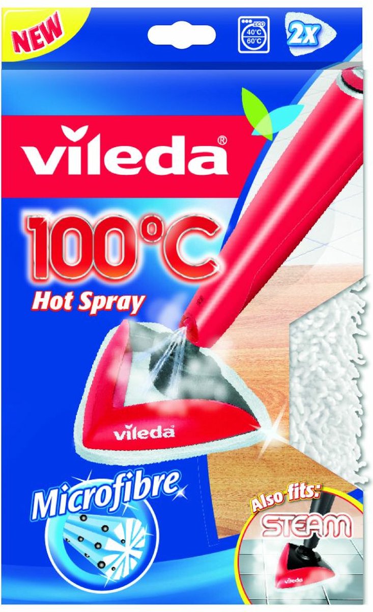 VILEDA®, Chiffons nettoyeurs vapeur, Recharge / Remplacement pour Steam &  Hot Spray –