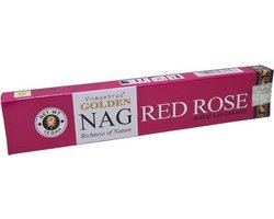 Golden Nag Red Rose wierookstokjes (los pakje van 15 gram)
