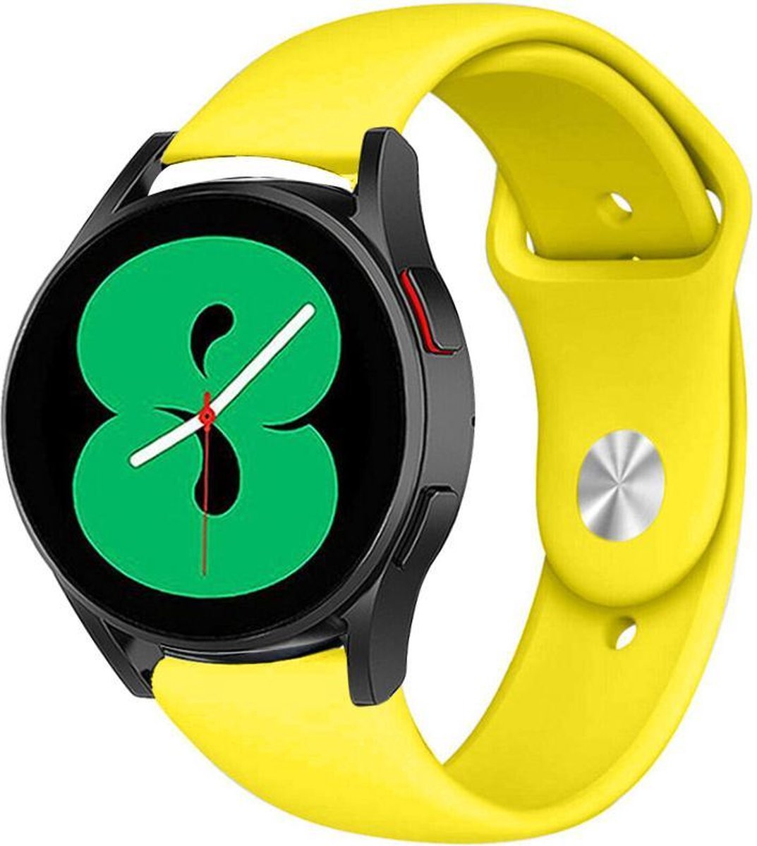 Strap-it Sport horlogebandje - geschikt voor Samsung Galaxy Watch 7 (40 & 44mm) / Galaxy Watch 6 (Classic) / Galaxy Watch 5 / Watch 5 Pro / Watch 4 / 4 Classic / Watch FE - sport siliconen bandje voor Galaxy Watch 4-5-6 alle varianten - geel