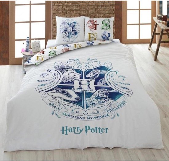 Harry Potter Dekbedovertrek Art - Eenpersoons - 140  x 200 cm - Polyester - Harry Potter
