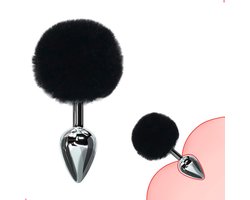 Daily Joy Buttplug – Konijnenstaart – Rollenspel – Anale staart – Zwart