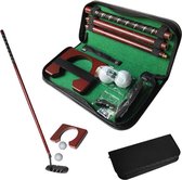 Dakta® Golf putter set | Complete set | Draagbaar | Met opbergkoffer | Mini golf uitrusting kit | Voor indoor en outdoor