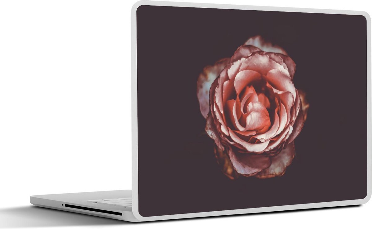 Laptop sticker - 11.6 inch - Roos - Bloemen - Portret - 30x21cm - Laptopstickers - Laptop skin - Cover