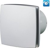 Vents badkamerventilator Design Ø100 mm - 88 m³/h - met Timer - Aluminium mat
