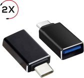 USB C naar USB 3.0 Converter / Splitter - USB-C verloopstuk voor Macbook - 2st.