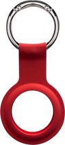 Apple AirTag Siliconen Sleutelhanger - AirTag Case - Sleutelhanger - Hoesje - Ring - Rood