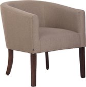 Fauteuil - Stoel - Stof - Donkere poten - Taupe