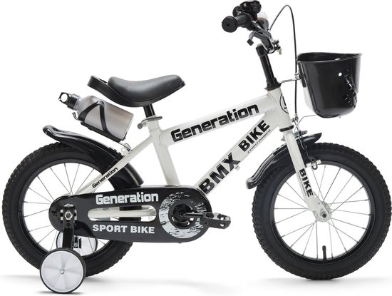 Generation BMX Fiets 16 inch Wit - Kinderfiets - Generation