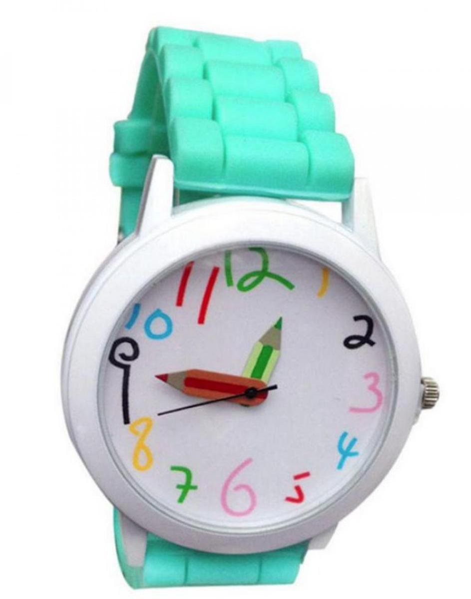 Hidzo Horloge Potlood - Ø 39 mm - Turquoise - Siliconen
