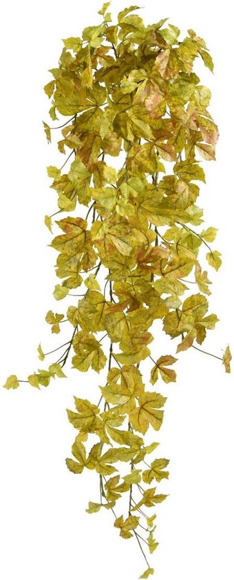 Plante suspendue artificielle d'automne Érable 90cm jaune