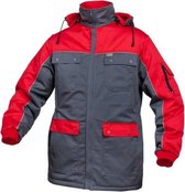 SARA Winter Parka Sternik grijs/rood (07-218) - M