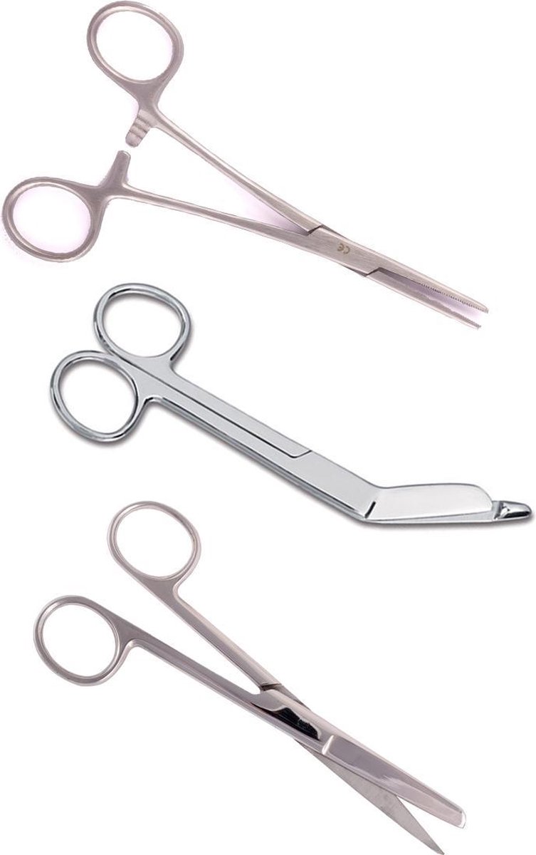 Goedkoopste Verpleegkunde Scharen Set - Zilver | Zorg - Zuster - Cadeau - Verpleegster - Accessoires