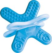 MAM - bite & relax - bijtring - bijtspeelgoed - met sterilisator - ontspanning tijdens tandjes krijgen - blauw - vanaf 4 maand