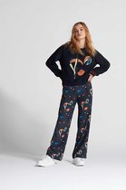Pom Amsterdam Winks Moody Trui Blauw  Dames maat 38
