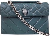 Kurt Geiger Kensington Leather X Bag teal