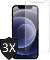 Screenprotector geschikt voor iPhone 13 - 3x Glas Screen Protector
