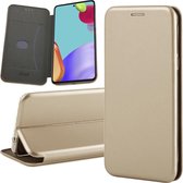 Samsung Galaxy A52s Hoesje - Portemonnee Book Case - Goud