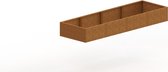 MySteel Cortenstaal plantenbak Texas xxl 3200x1000 Inclusief Bodemplaat  - Hoogte: 400mm