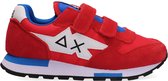 Sun68 Boys Niki Nylon Solid Lage sneakers - Leren Sneaker - Jongens - Rood - Maat 32