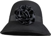 FUNIDELIA Flapper Hoed voor vrouwen - One Size - Zwart