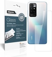 dipos I 2x Pantserfolie helder compatibel met Xiaomi Redmi 10 Achterkant Beschermfolie 9H screen-protector (expres kleiner dan het glas omdat het gebogen is)