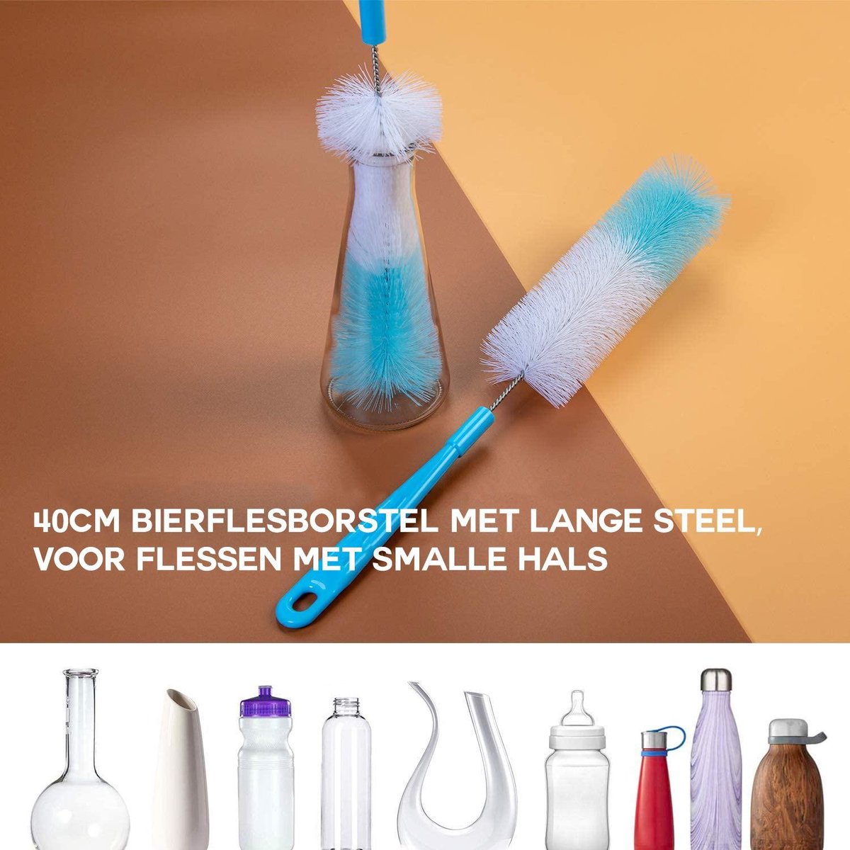 Donkersstuff - Brosse pour bouteille - Brosse de nettoyage
