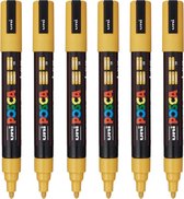 Verfstift posca pc5m m oker | 1 stuk | 6 stuks