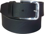 100% Leren Riem, 4 cm. Breed, taillemaat 115 cm. Zwart.