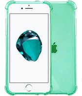 Smartphonica iPhone 7/8 Plus transparant siliconen hoesje - Groen / Back Cover