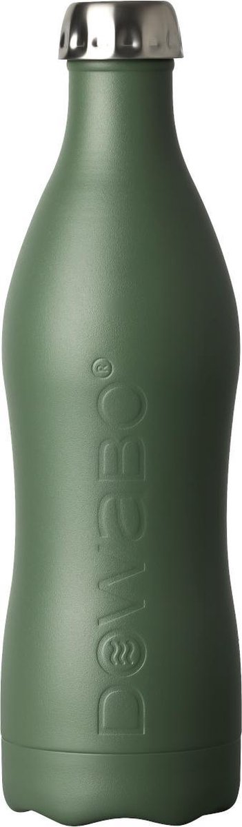 Dowabo drinkfles Earth Collection enkelwandig Olive - 1200 ml - Groen