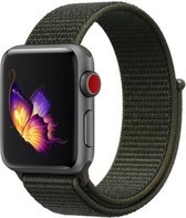 Smartwatch Bandje - Donker groen - 42/44/45 mm - Geschikt voor de Apple Watch Series 1/2/3/4/5/6/7/SE - GreenBasket