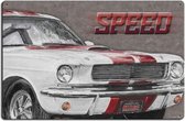 Ford Mustang Speed Zwaar Metalen Bord - 60 x 40 cm