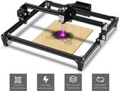 Laser Graveermachine -  Laser Cutter - Laser Engraver - 7.5W - Graveeroppervlakte: 30x40cm - Zwart