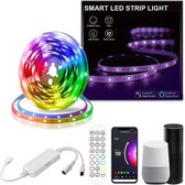 Smart LED Strip Light- 10 Meter (2x5)-iOS en Android Bestuurbaar-Led Strip