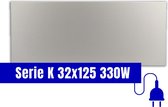 Ecosun Serie K infrarood paneel - verwarming - 330W - 32x125cm - plug & heat